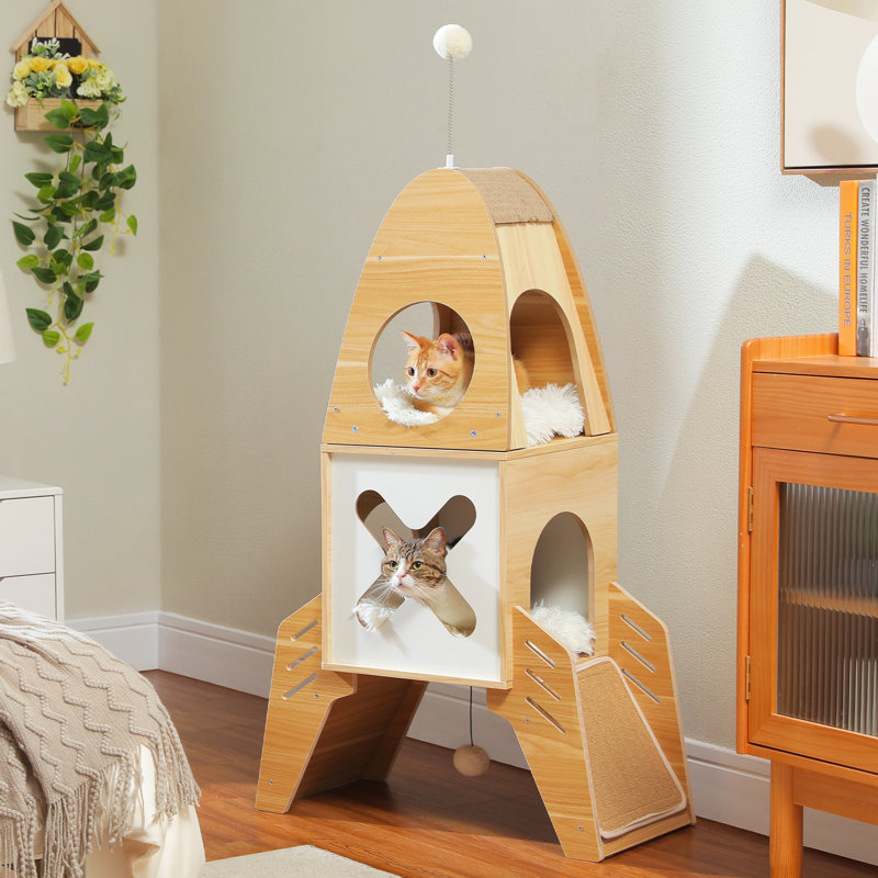 Modern Cat Tree Rocket Cat Tower