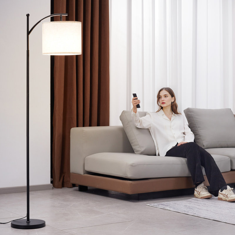 Lampe de salon avec température de couleur à intensité variable avec télécommande