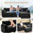 4 Piece Upholstered L Shaped Sectional Sofa-1367175786