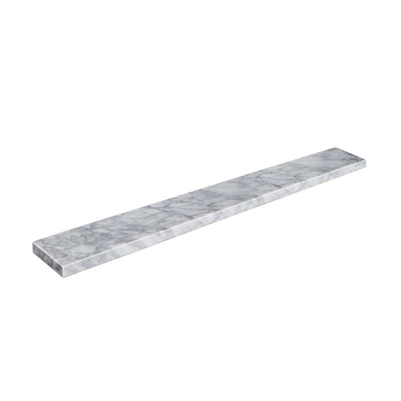 RegalAura 48" x 4" Carrara Marble Backsplash