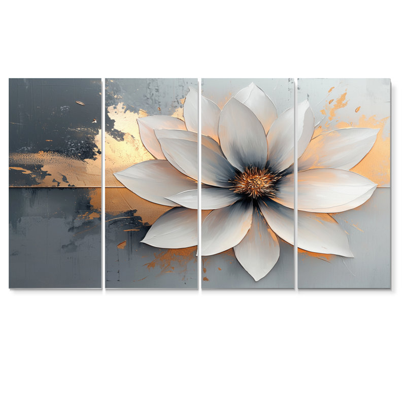 Hatfield - décoration murale de chrysanthèmes - art mural traditionnel, H 28 po x l 48 po