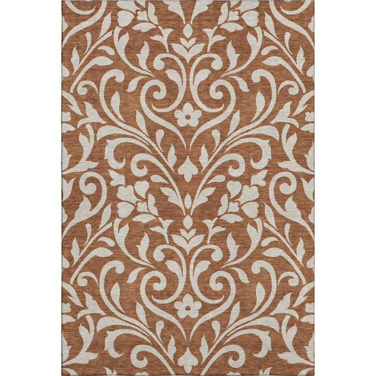 Premium Machine Washable Prisco Paprika Rug