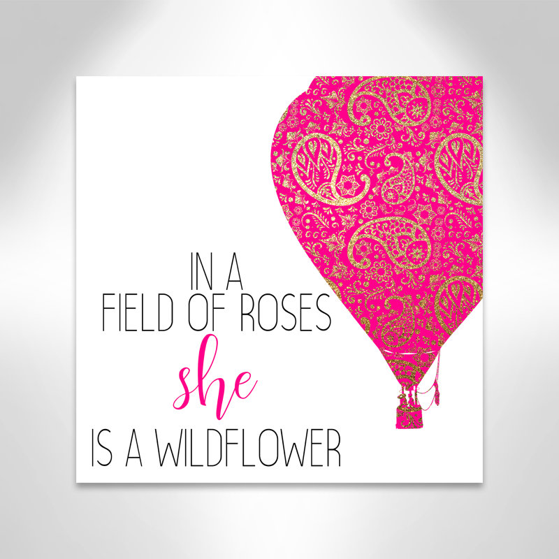 Il s’agit d’un wildflower, H 24 po x l 24 po x P 1,5 po, Toile