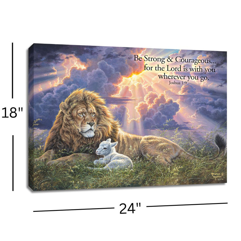 Perfect Peace W/ Scripture 18x24 Fully Illuminated ColorChange LED Print
