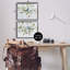 Oiseaux bleus perchés sur une branche, ensemble de 2 giclées encadrées, design par Sally Swatland-812684106-812684104