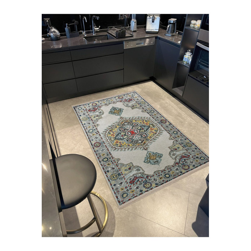 Tapis décoratif lavable à la machine, Rectangle 3 pi 3 po x 4 pi 11 po