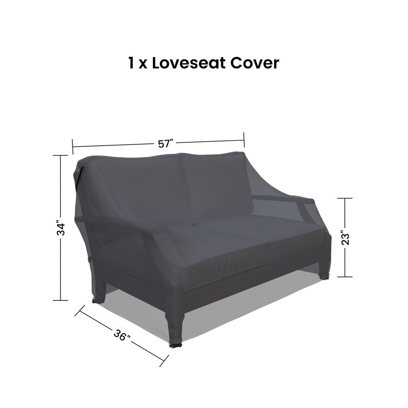Arikka 55.5'' Wide Straight Eucalyptus Loveseat Cover