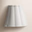 Scalloped 1-Light Wall Sconce, White Linen
