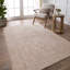 Fanelli Power Loomed Performance Beige/Light Blue Rug-2145562534