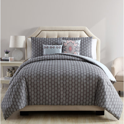 Badminton Modern & Contemporary Polyester Standard Floral Comforter