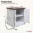 Rustic Wood Nightstand with Adjustable Shelf,with Charging Station-1362191961