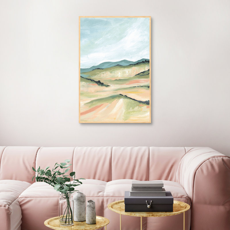 «Abstract Landscape» par Willowbrook, art mural encadré