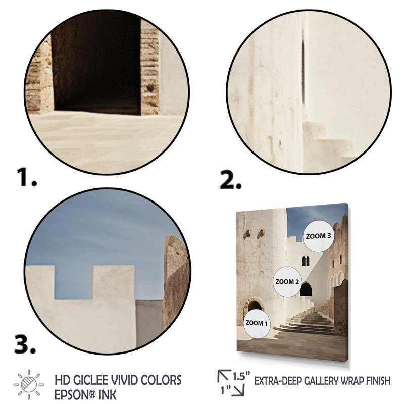 Benway Castles Minimalist Majesty V, reproduction d'art sur toile, H 20 po x l 12 po x P 1 po, Toile tendue