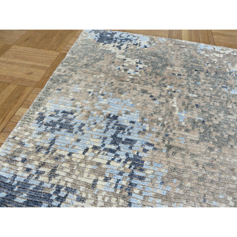 Cyprien One-of-a-Kind 2' Square Wool Area Rug in Beige