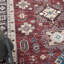 Tapis performance rouge / beige / bleu tissé à la machine Korey-568074591