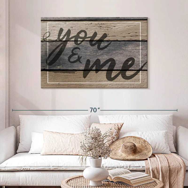 You And Me Wall Sign, 30" H x 45" W