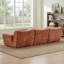 Canapé d'angle modulaire Cloud sans os, canapé en chenille, assise profonde et dossier offrant un bon soutien, base antidérapante, aucun assemblage requis-1832516046-1830955890