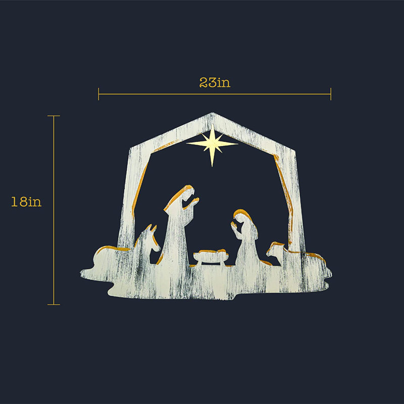 Décoration murale crèche de Noël