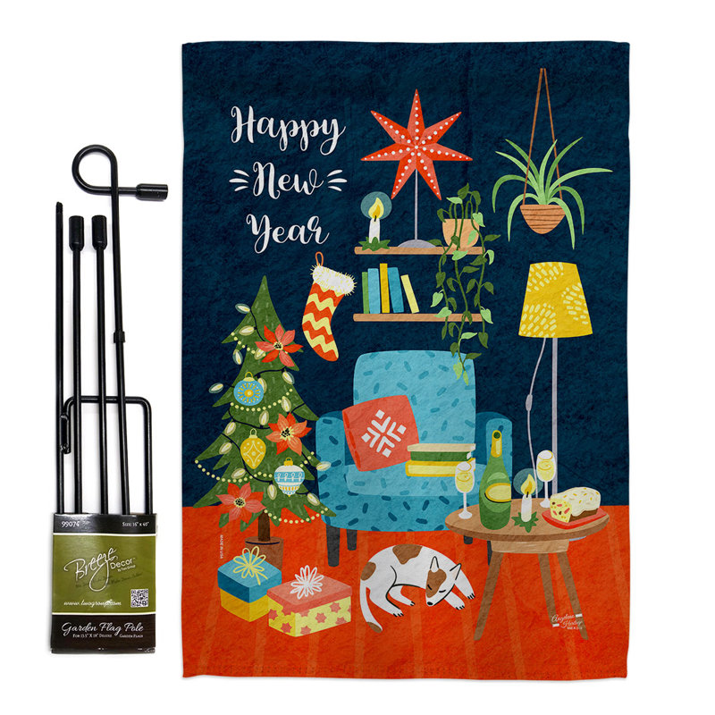 Ensemble de drapeaux en polyester 2 faces 1,5 pi x 1,1 pi
