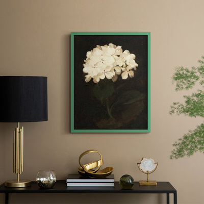 Reproduction florale vintage avec encadrement CECLXII - bois massif