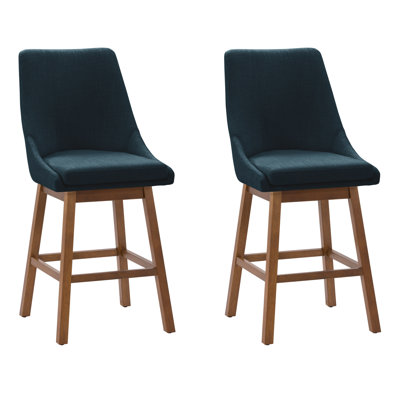 Modern Fabric Barstool, Set of 2