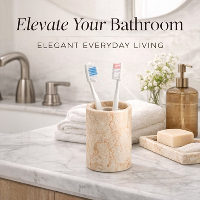 Marble Toothbrush Holder