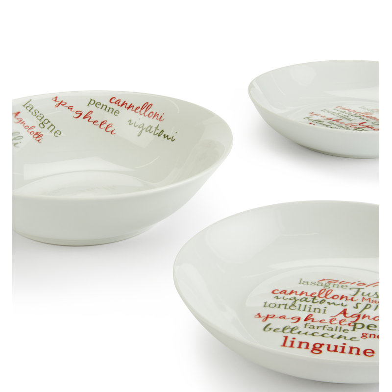 5pc Pasta Set RED Script