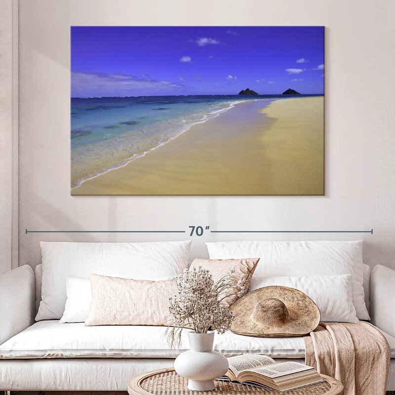 Gillard Lanikai Hawaii Beach, H 34 po x l 51 po