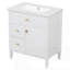 Meuble-lavabo 30 po avec lavabo, un tiroir rabattable et deux tiroirs-1598138210