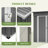6 Ft. W X 4 Ft. D Outdoor Metal Storage Shed Garden Tools Shed Lockable Door Foundation Kit Included-116933405-116933412