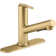 Crue Pull-Out Kitchen Sink Faucet, Pull-Out Laundry Faucet with Three-Function Sprayhead