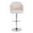 Dahlia Contemporary Adjustable Barstool In Metal With Metal Accent And Round Metal Footrest By Lumisource - Set Of 2-114850896-114850894