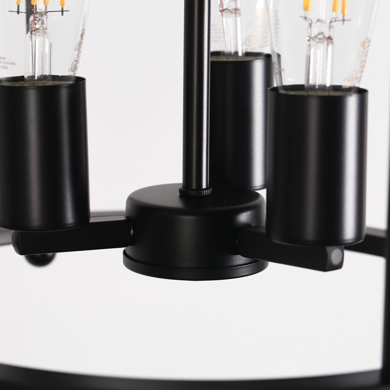 Plafonnier 3 lumières, lustre semi-encastré industriel