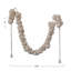 Fabric Pom Pom Swag With Metallic Gold Thread
