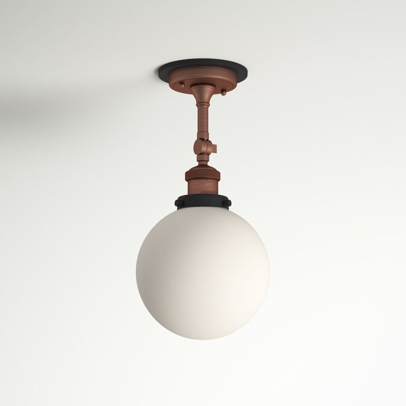 Chippewa Glass Semi Flush Mount