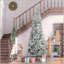 Arbre de Noël artificiel pin clair enneigé 9 pi avec branches réalistes et 1084 pointes-119693131
