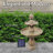 Malpelo Traditional 2-Tier Resin Solar Water Fountain with Battery Backup - Earth-1036765758
