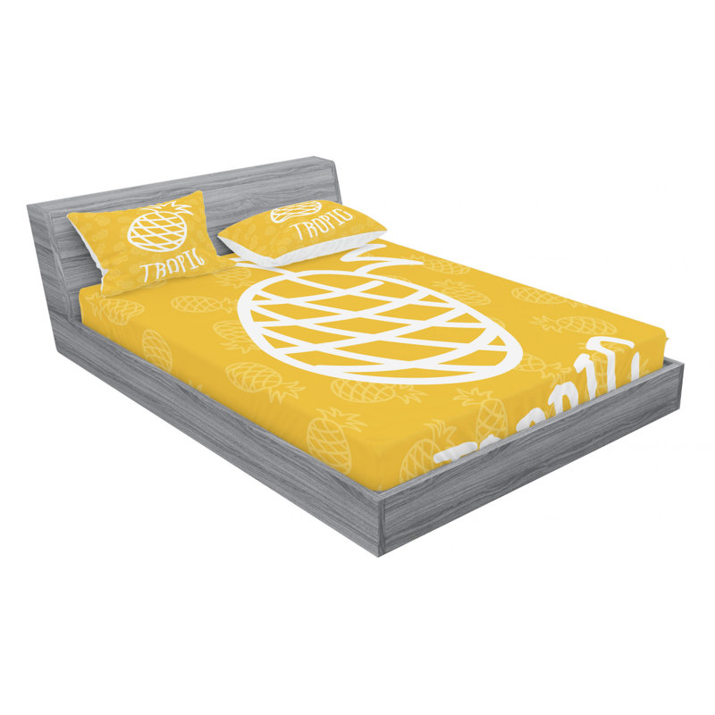 Microfiber Sheet Set, Queen Sheet Set with Fitted Sheet