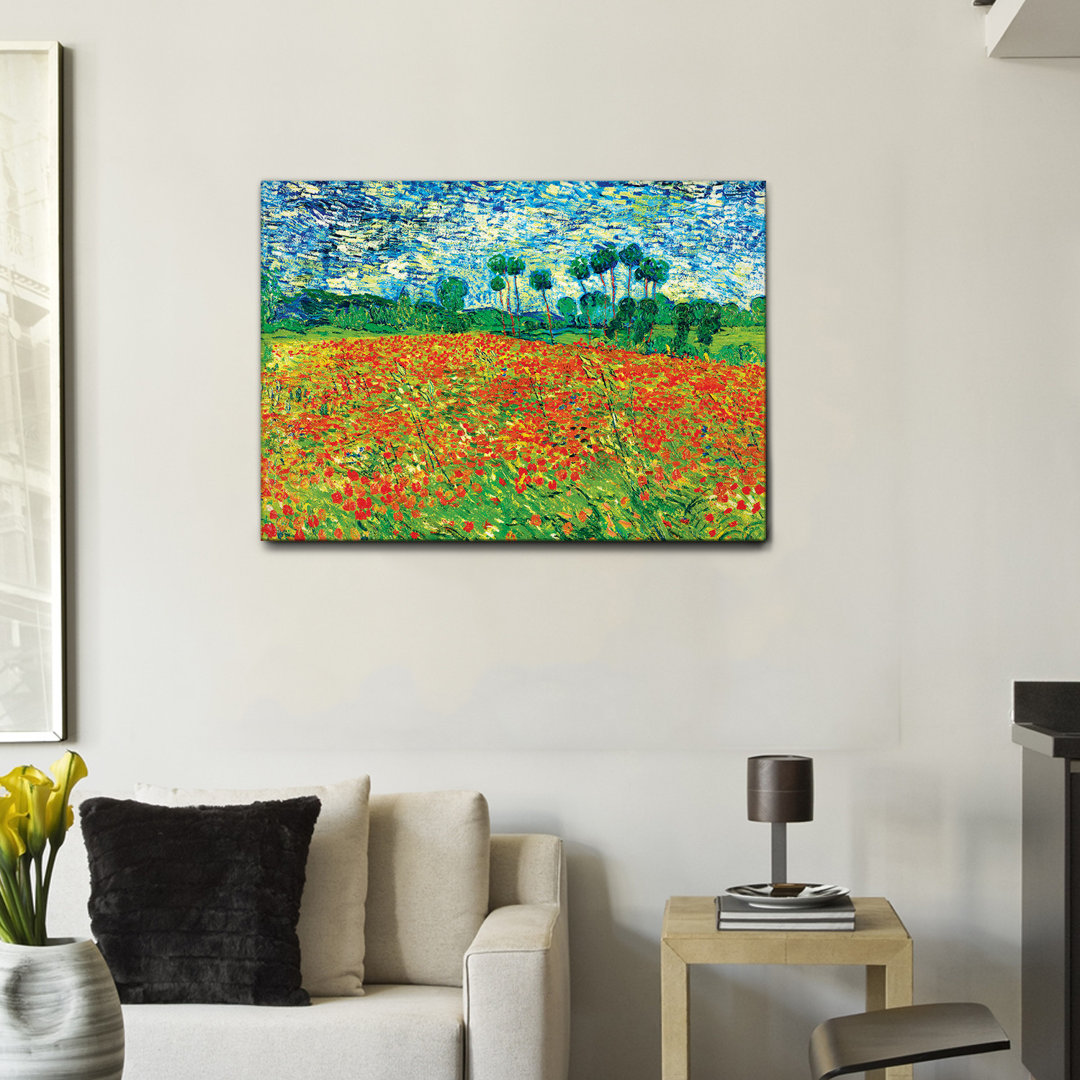 Leinwandbild Poppy Field von Vincent Van Gogh