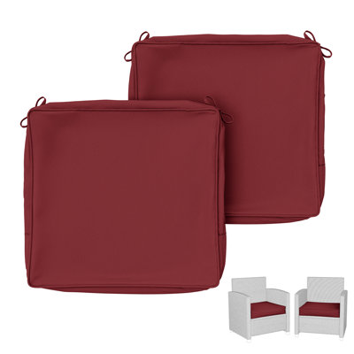 Outdoor Cushion Covers 19X19x3 Outdoor Seat Cushion Covers, Covers Only (Set Of 2 Covers)