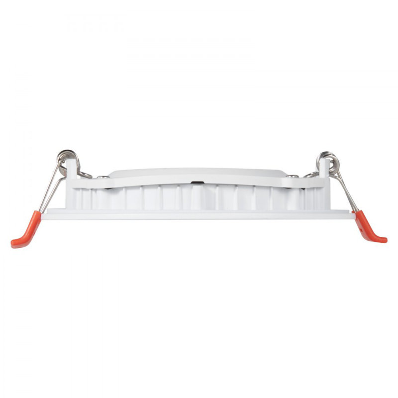 Plafonnier encastré 10W à DEL, paquet de 4 plafonniers ultra minces sans lumière 900LM, plafonnier encastré sans lumière à intensité variable, lumières en pot, éclairage encastré écoénergétique pour la maison, le café, le bureau, la FCC