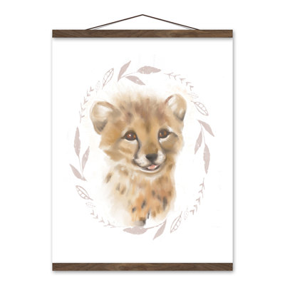 Reproduction d’art sur toile sweet baby Cheetah