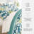 8-Piece Reversible Bedding Bundle - Patterned Duvet Cover, Comforter Insert and Solid Sheet Set-99311787-99311786