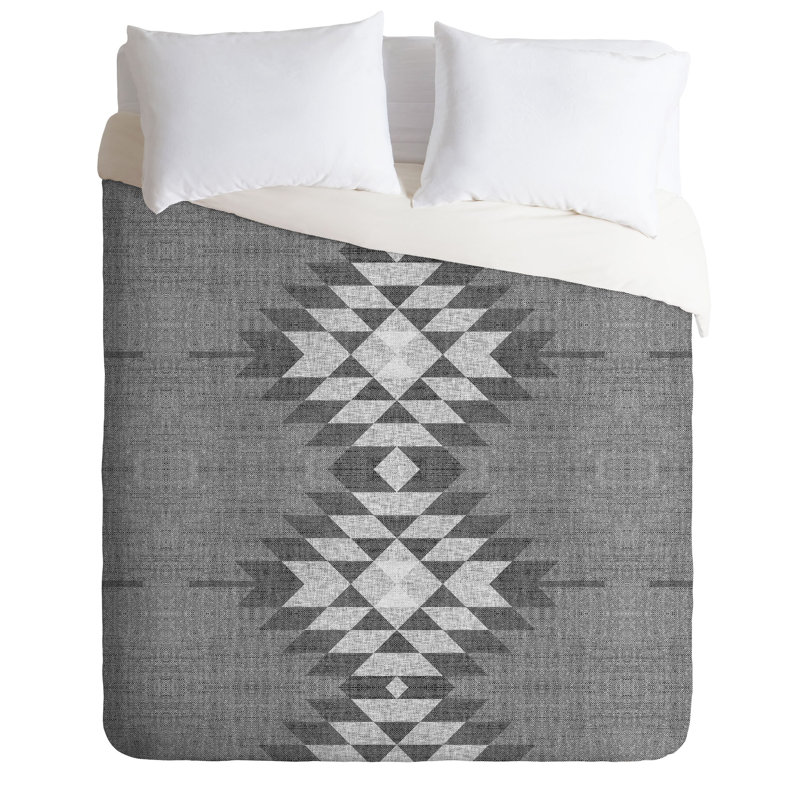 Polyester Geometric Shapes Duvet Cover, Queen Duvet Cover + 2 Shams