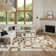 Tapis Mid-Century Nordic Ivory Rust