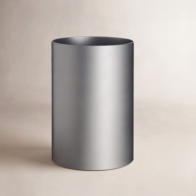 4.9 Gallons Waste Bin, Matte Silver