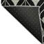 Tapis noir Prisco lavable à la machine de qualité supérieure-430335734