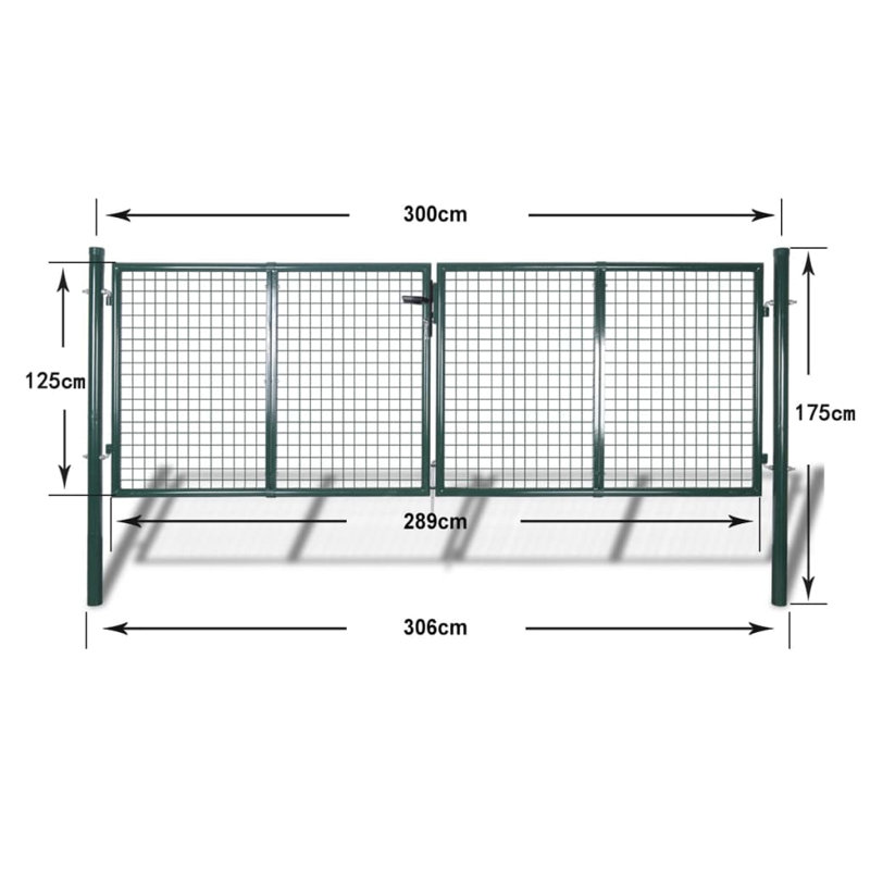Metal Gate, 306cm H x 125cm W