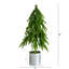 20 po Pot de fleurs artificiel en métal avec touche naturelle