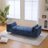 Upholstered Accent Bench With Two Pillows-727004011
